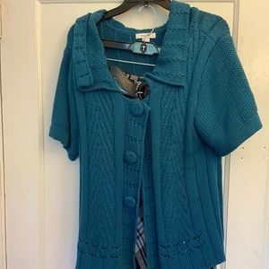 Aqua Sweater/Skirt Set